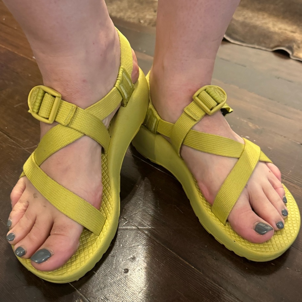 Chaco’s - Size 8 - Chartreuse - Worn twice!